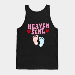 Heaven Sent Pregnancy Announcement Tank Top